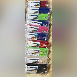 Pack of Colorful Leggings - Pink, Blue, Red, Green